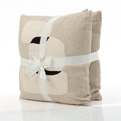 זוג כריות אלין קרם\בז' 45*45 ALINE