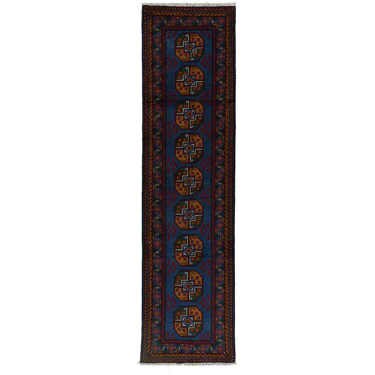 שטיח קאבול כחול ראנר 302*80 KABUL
