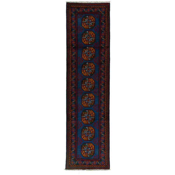 שטיח קאבול כחול ראנר 302*80 KABUL