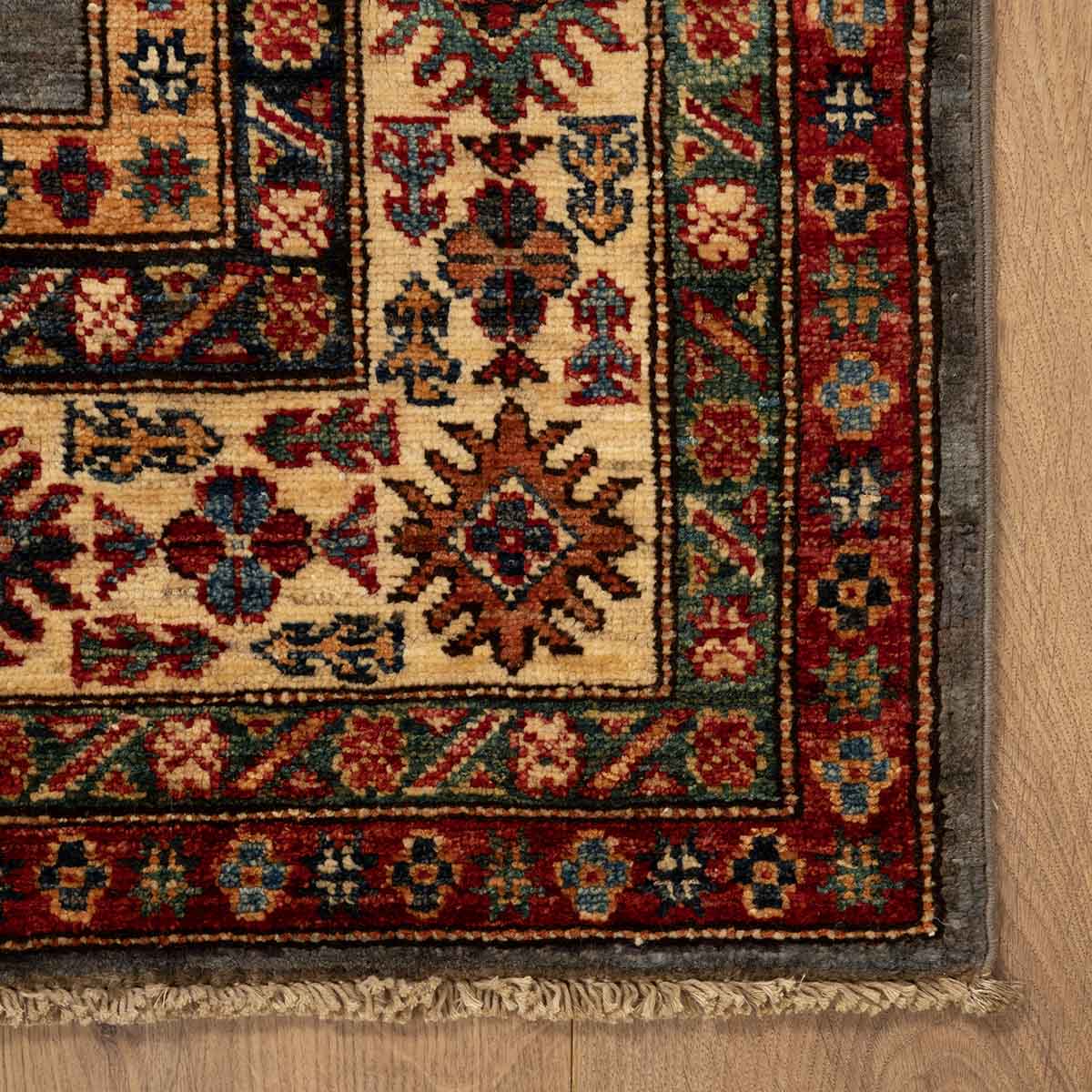 שטיח קזאק -  קייזר אפור 207*156 KAYZAR