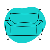 פופים לפי גודל