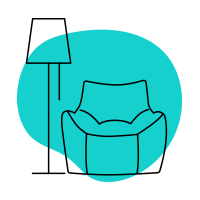 פופים לפי חלל הבית