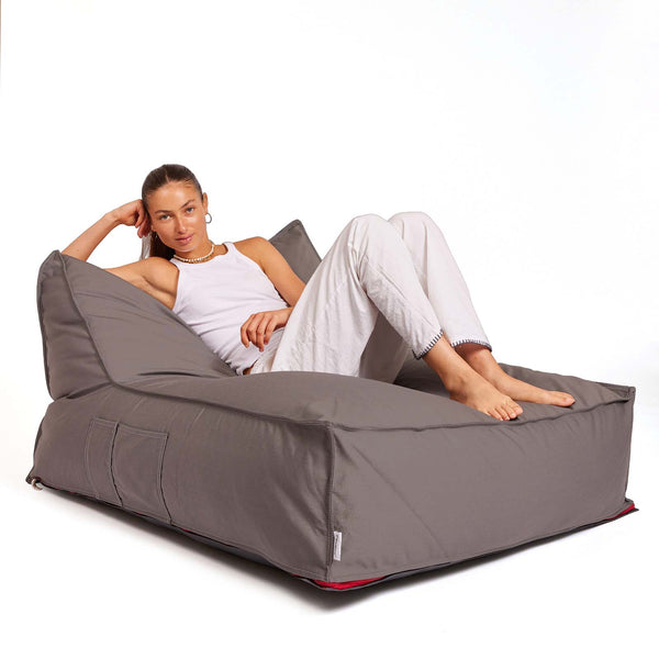 פוף ריביירה סאנפוף זוגי אפור כהה SUNPOUF COUPLE