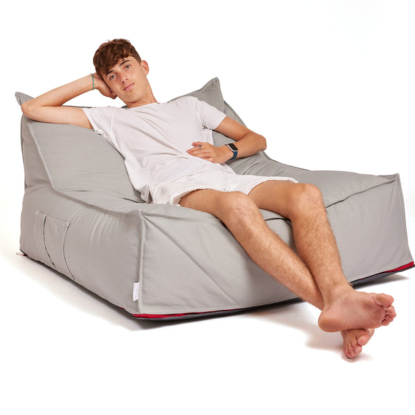 פוף ריביירה סאנפוף זוגי אפור בהיר SUNPOUF COUPLE