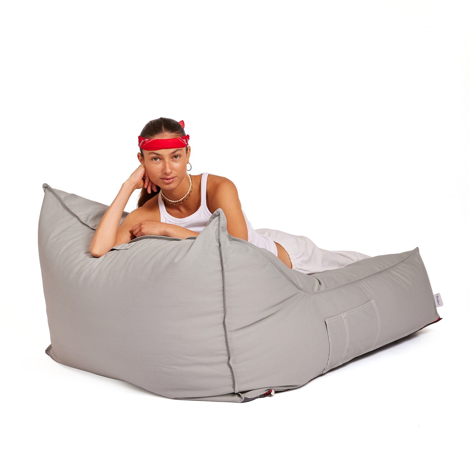 פוף ריביירה סאנפוף זוגי אפור בהיר SUNPOUF COUPLE