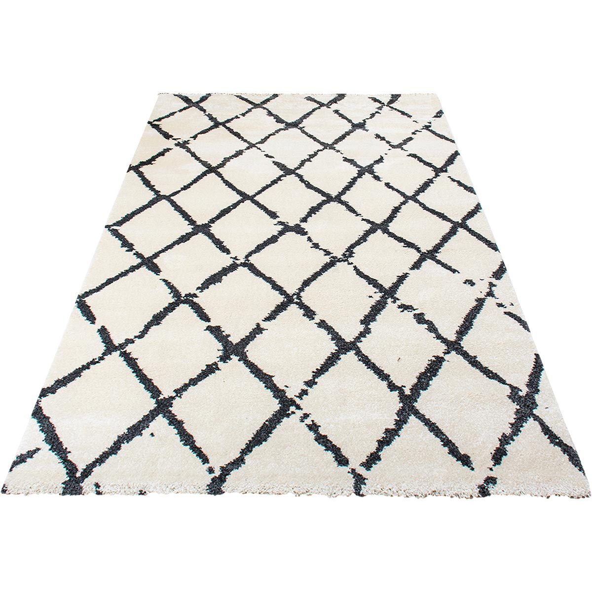 שטיח מרקש 01 קרם/שחור | השטיח האדום