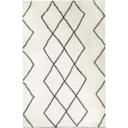 שטיח מרקש 12 קרם/שחור | השטיח האדום