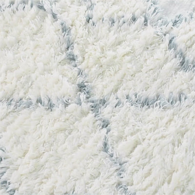 שטיח קילים סקנדינבי 25 כחול/לבן עם פרנזים