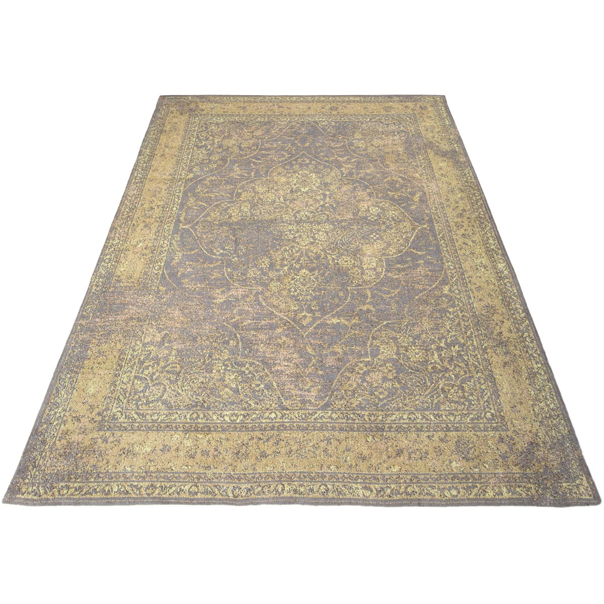 שטיח ורונה 01 אפור/צהוב | השטיח האדום