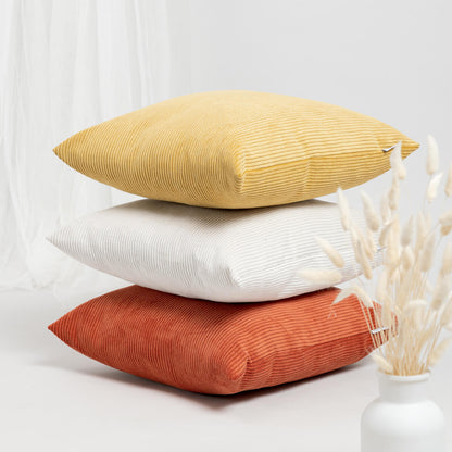 כרית גונגל קורדרוי 02 פסים/חרדל