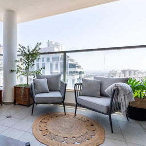 שטיח תמר מעצבים 02 בז' עגול | השטיח האדום | עיצוב: רוני שני צילום: אורית ארנון