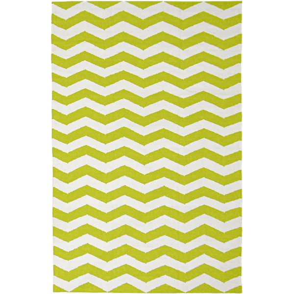 שטיח קילים הדס 01 ירוק/לבן KILIM