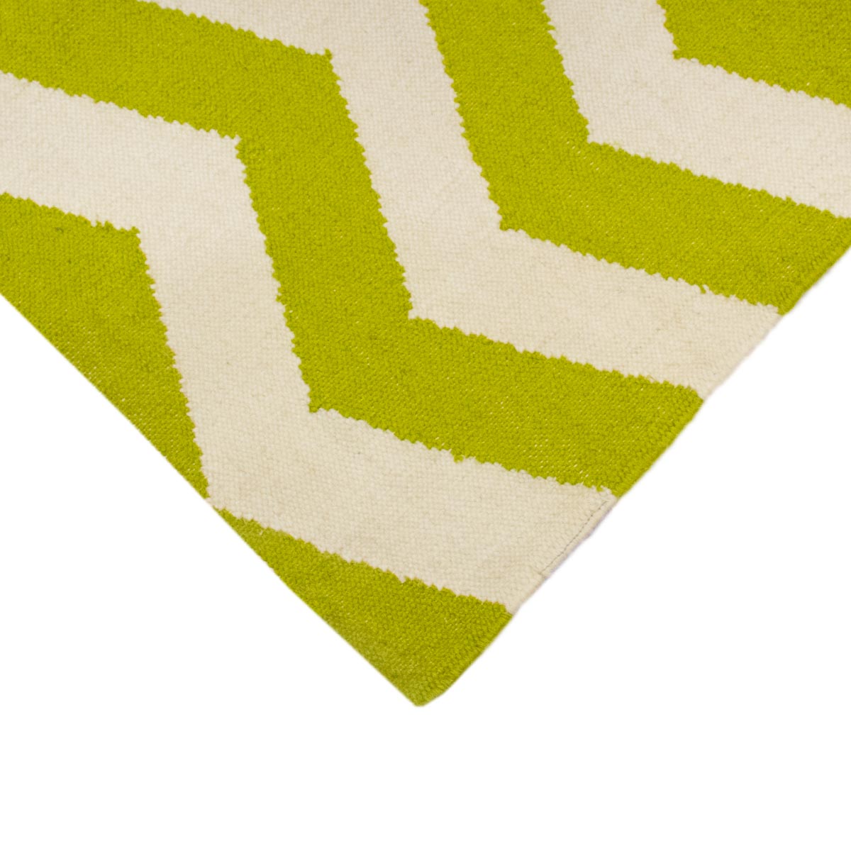 שטיח קילים הדס 01 ירוק/לבן | השטיח האדום