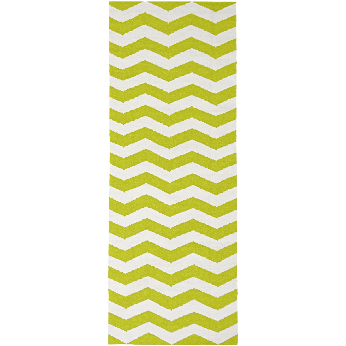 שטיח קילים הדס 01 ירוק/לבן ראנר | השטיח האדום