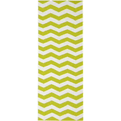 שטיח קילים הדס 01 ירוק/לבן ראנר | השטיח האדום