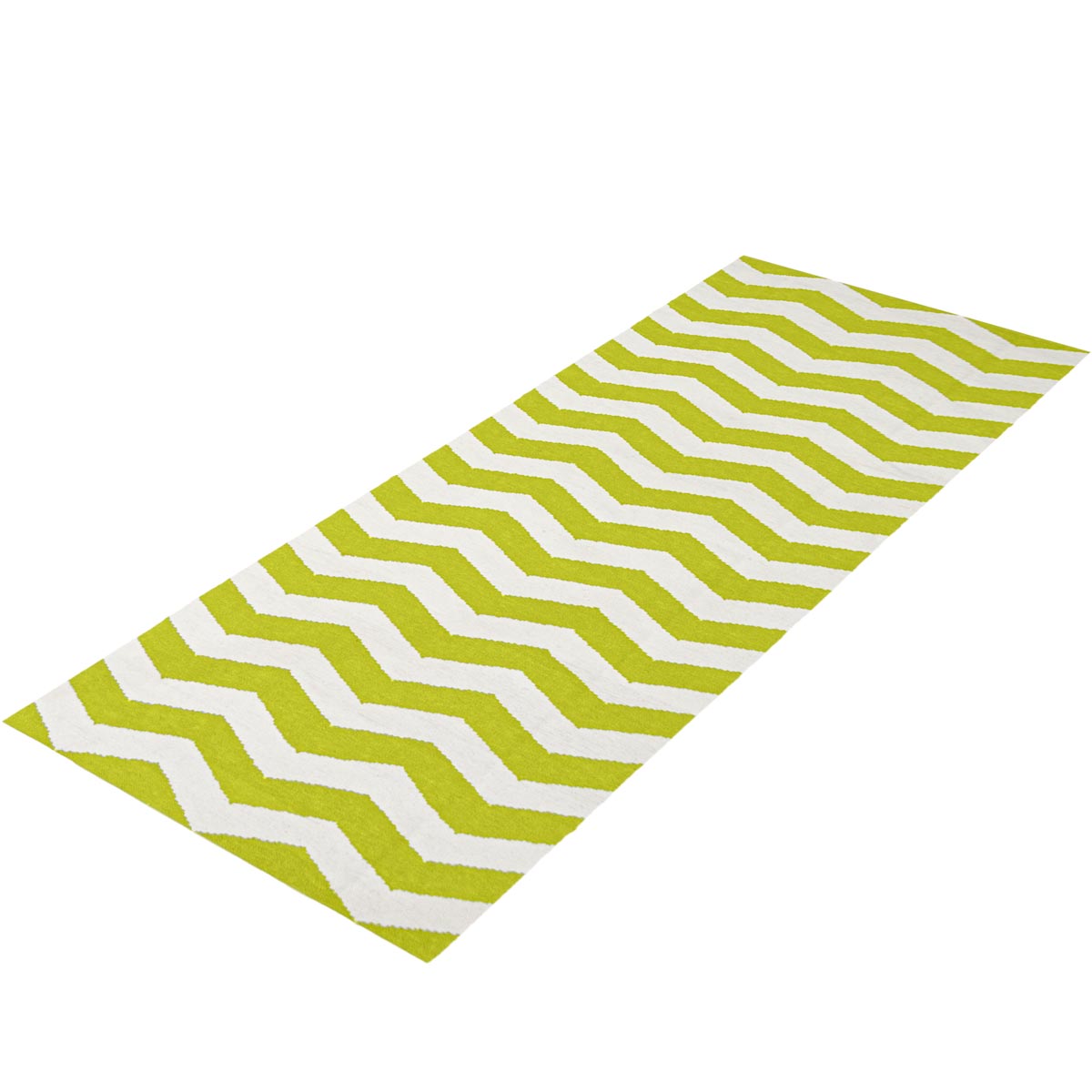 שטיח קילים הדס 01 ירוק/לבן ראנר | השטיח האדום