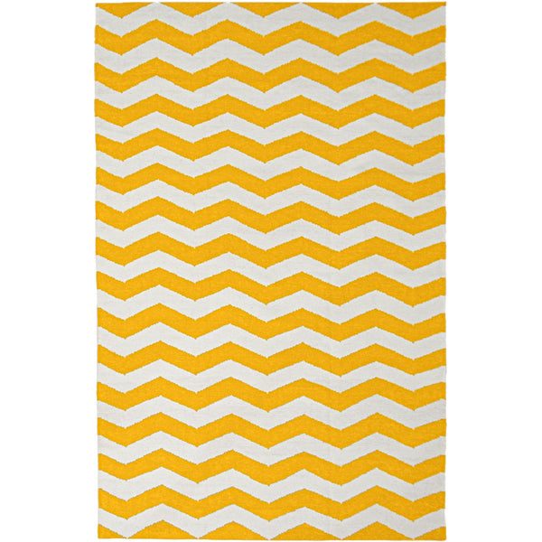 שטיח קילים הדס 01 צהוב/לבן KILIM