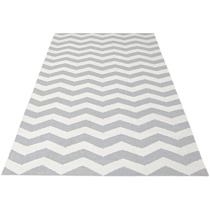 שטיח קילים הדס 01 אפור בהיר/לבן | השטיח האדום