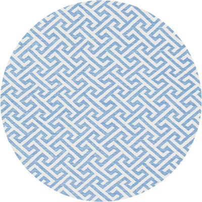 שטיח קילים הדס 03 תכלת/לבן עגול | השטיח האדום