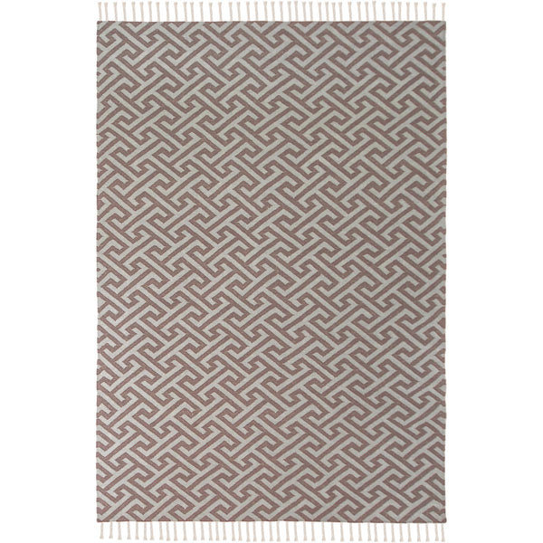 שטיח קילים הדס 03 סגול/אפור עם פרנזים KILIM