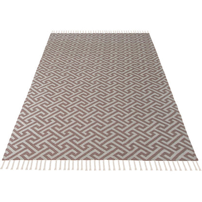 שטיח קילים הדס 03 סגול/אפור עם פרנזים | השטיח האדום