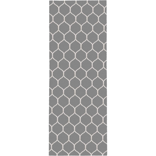 שטיח קילים הדס 04 אפור/לבן ראנר KILIM