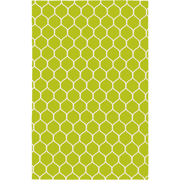 שטיח קילים הדס 04 ירוק/לבן KILIM