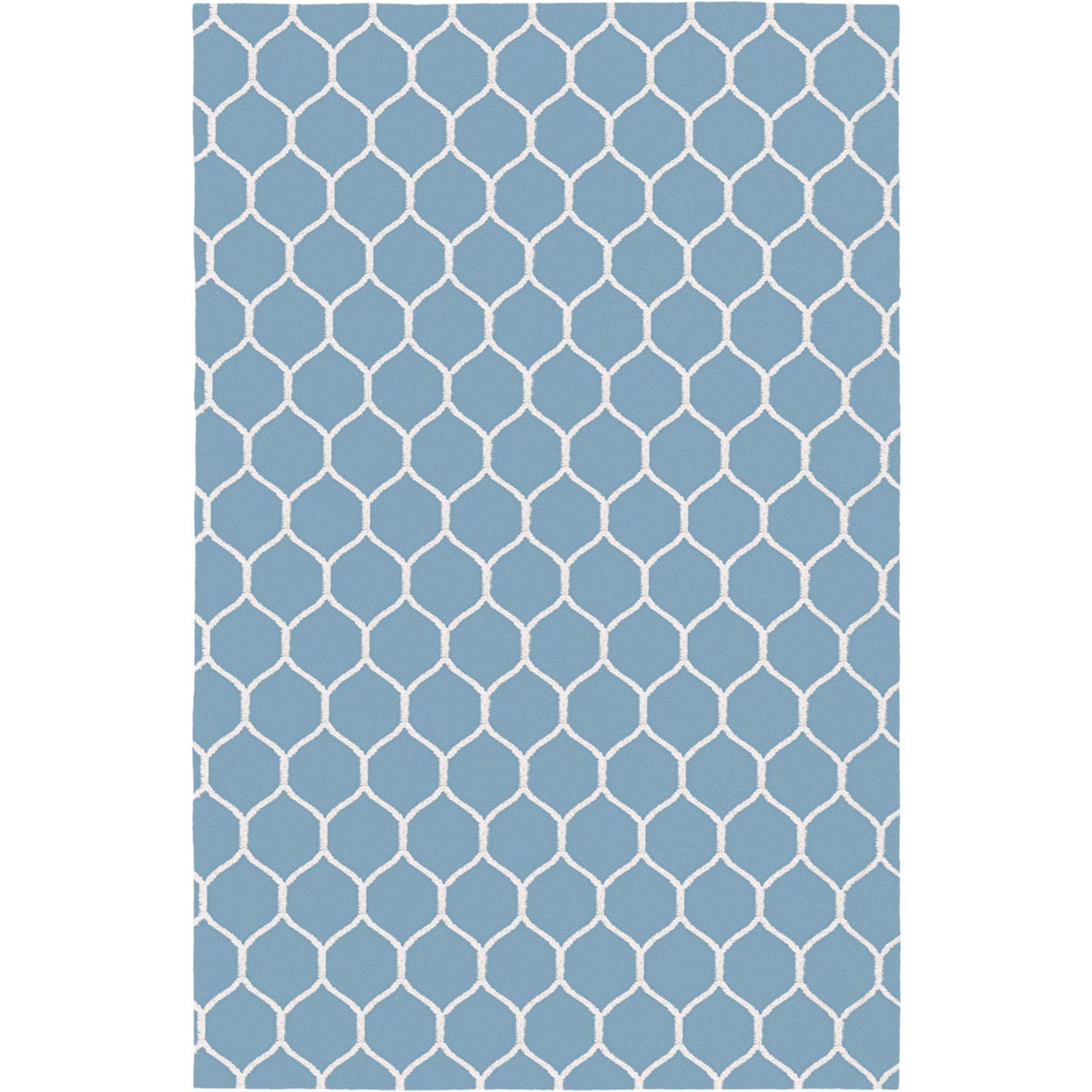 שטיח קילים הדס 04 תכלת/לבן | השטיח האדום