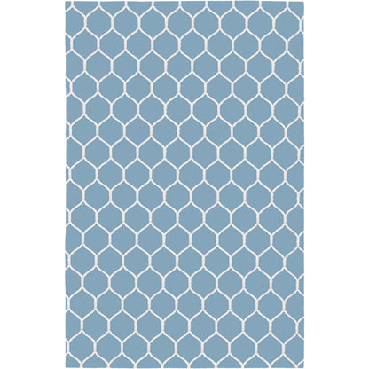 שטיח קילים הדס 04 תכלת/לבן | השטיח האדום