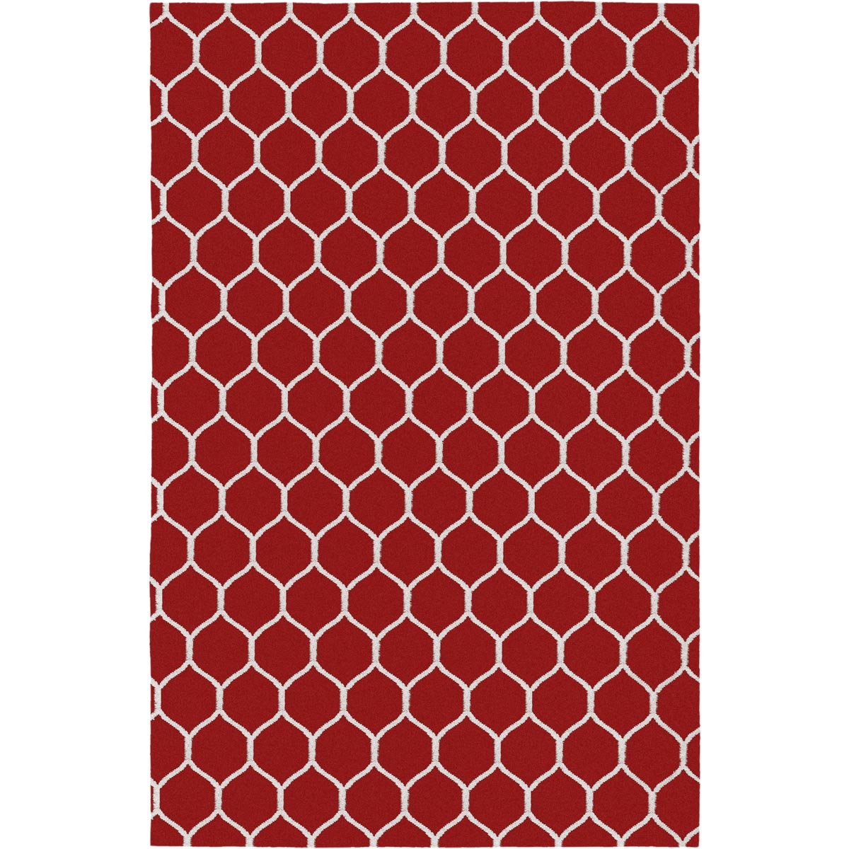 שטיח קילים הדס 04 אדום/לבן | השטיח האדום
