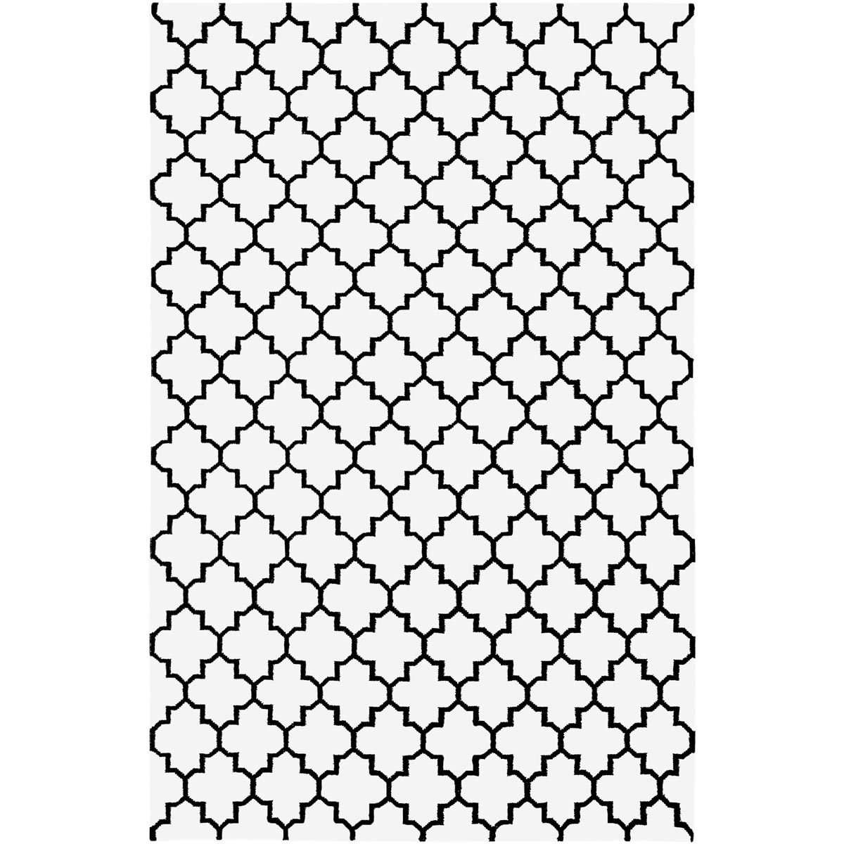 שטיח קילים הדס 07 לבן/שחור | השטיח האדום