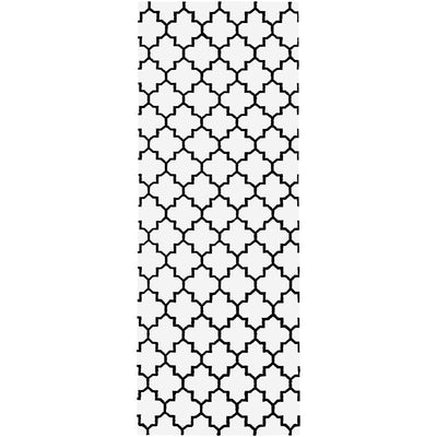 שטיח קילים הדס 07 לבן/שחור ראנר | השטיח האדום