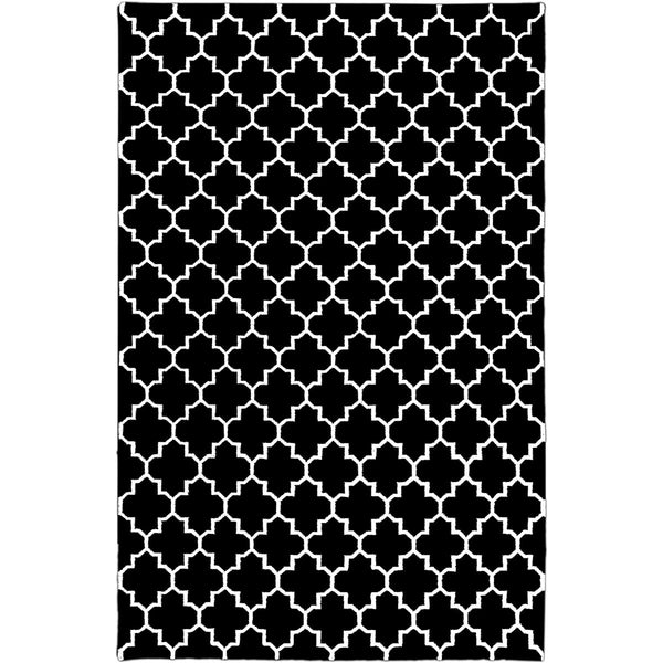 שטיח קילים הדס 07 שחור/לבן KILIM