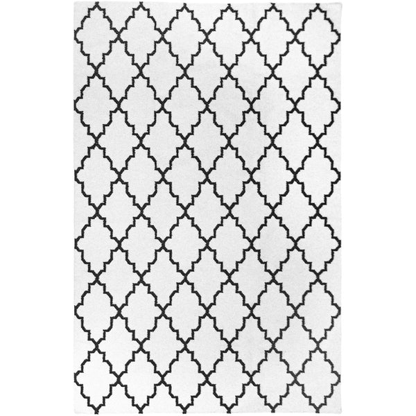 שטיח קילים הדס 09 לבן/שחור KILIM
