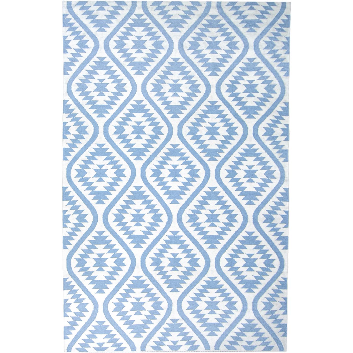 שטיח קילים הדס 11 תכלת/לבן | השטיח האדום