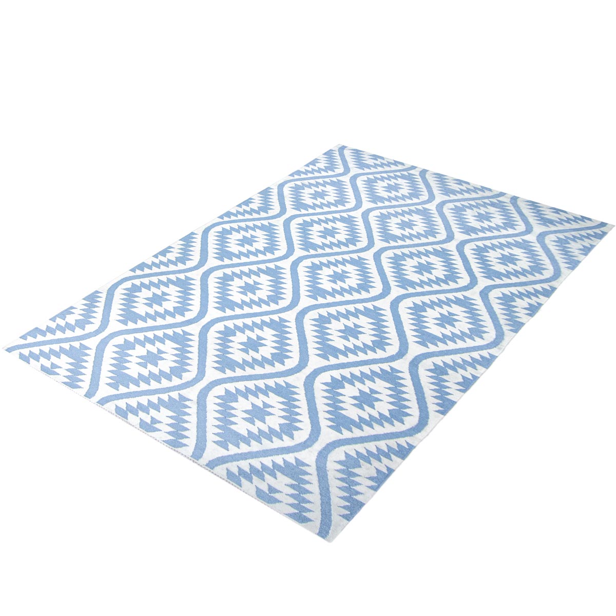 שטיח קילים הדס 11 תכלת/לבן | השטיח האדום