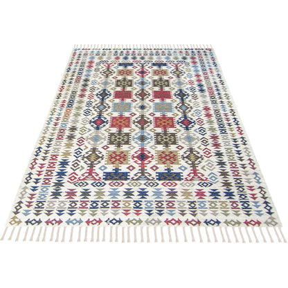 שטיח קילים שיראז 01 צבעוני עם פרנזים | השטיח האדום