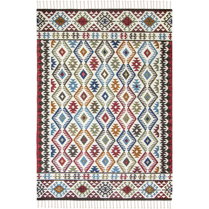 שטיח קילים שיראז 02 צבעוני עם פרנזים | השטיח האדום