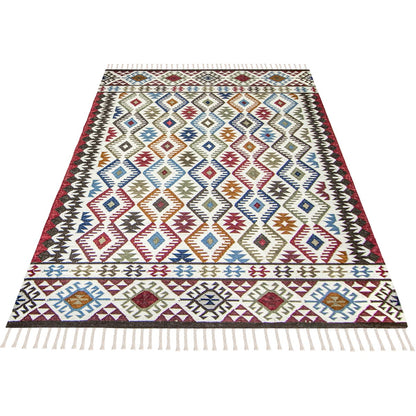 שטיח קילים שיראז 02 צבעוני עם פרנזים | השטיח האדום