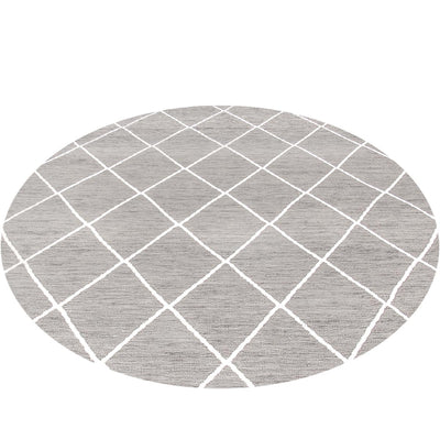 שטיח קילים שוהם 01 אפור בהיר עגול | השטיח האדום