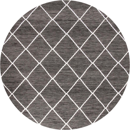 שטיח קילים שוהם 01 אפור כהה עגול | השטיח האדום