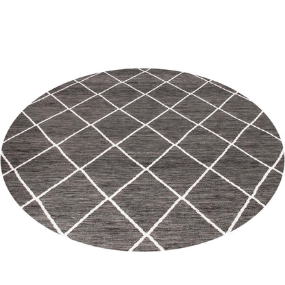 שטיח קילים שוהם 01 אפור כהה עגול | השטיח האדום