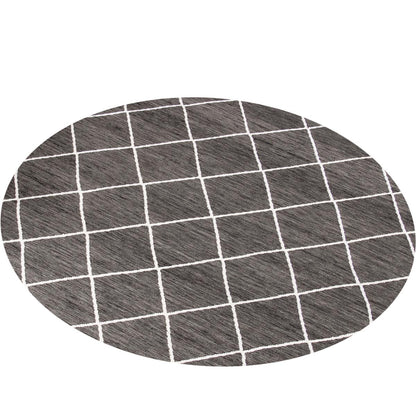 שטיח קילים שוהם 01 אפור כהה עגול | השטיח האדום