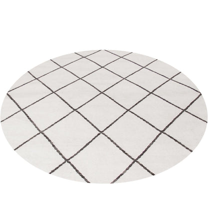 שטיח קילים שוהם 01 לבן עגול | השטיח האדום