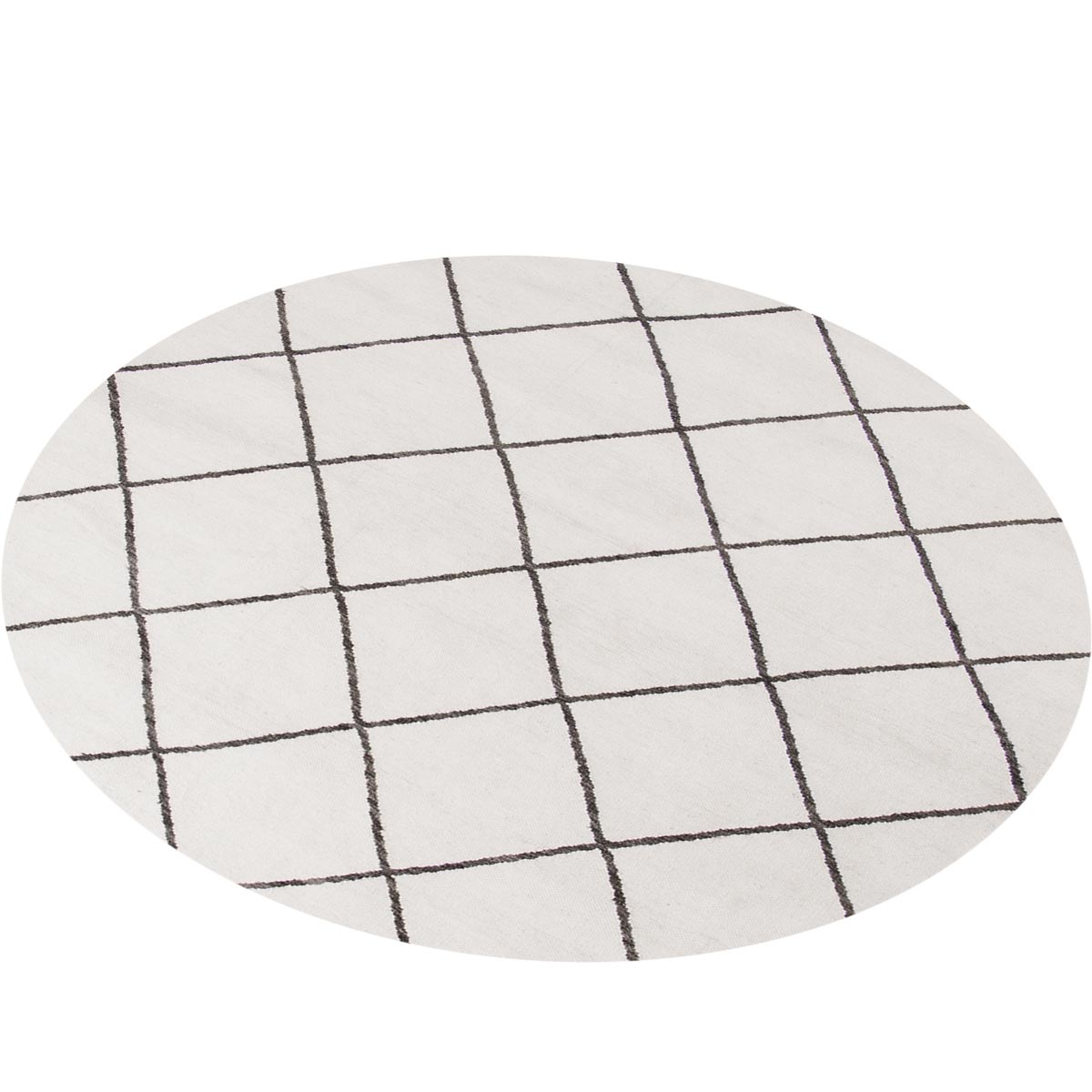 שטיח קילים שוהם 01 לבן עגול | השטיח האדום