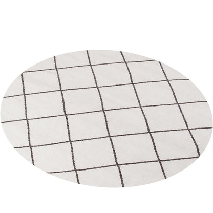 שטיח קילים שוהם 01 לבן עגול | השטיח האדום