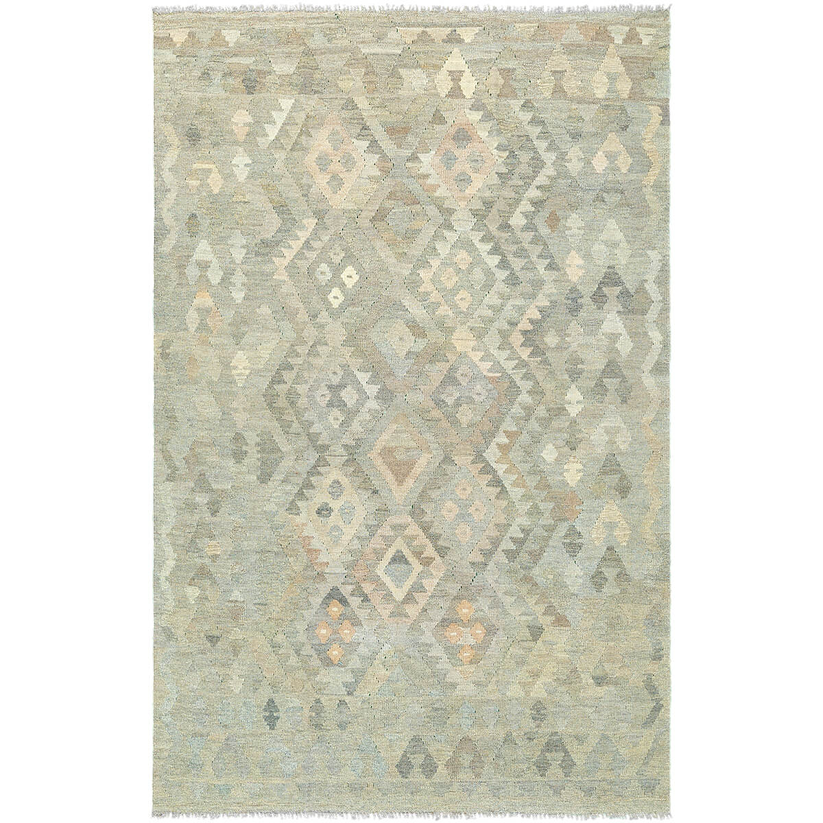 שטיח קילים פרסי רטרו ענתיק וואש אפור/בז' KILIM