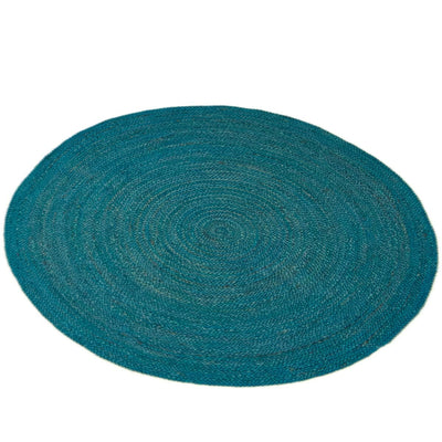 שטיח תמר אריגה שטוחה 01 טורקיז עגול | השטיח האדום