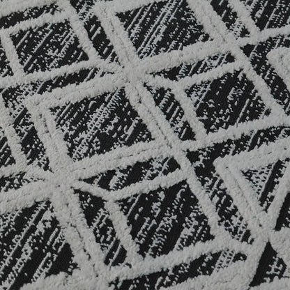 שטיח אטלס 15 אפור כהה/קרם עגול | השטיח האדום