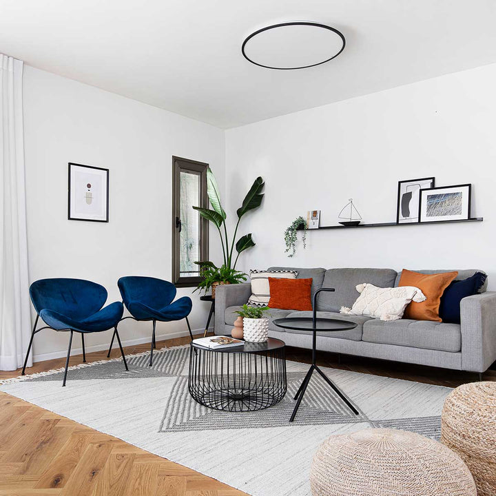 שטיח קילים סקנדינבי 16 לבן/אפור בהיר עם פרנזים